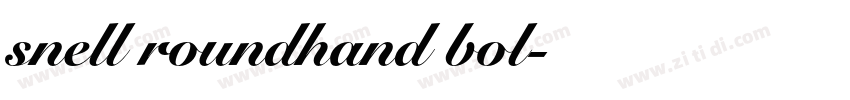 snell roundhand bol字体转换